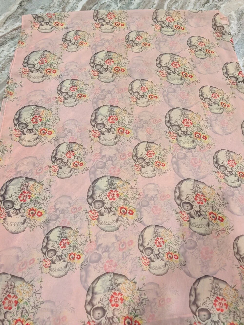 Floral Skull Scarf